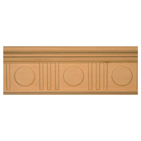 6 X 2 5/16 X 96 Art Deco Crown Moulding In Basswood